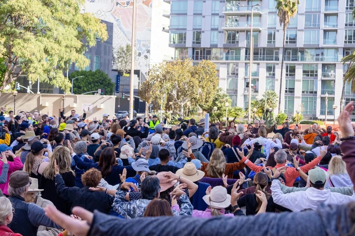 Walk for Peace Mindful Movement at Pershing Square